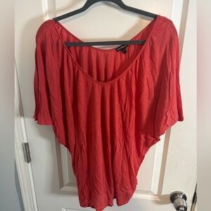 Express Red short sleeve Blouse size m EUC VINTAGE